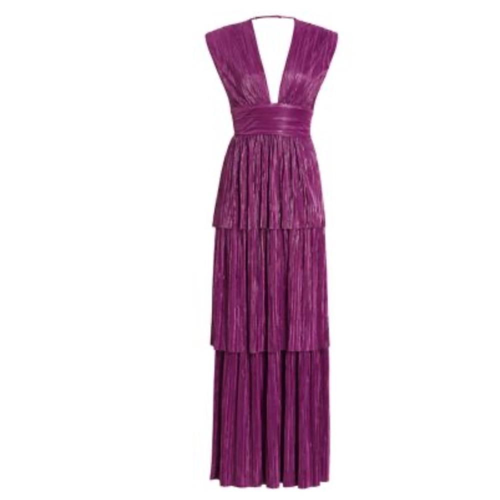 Sabina Musayev Judith Foiled Dress M